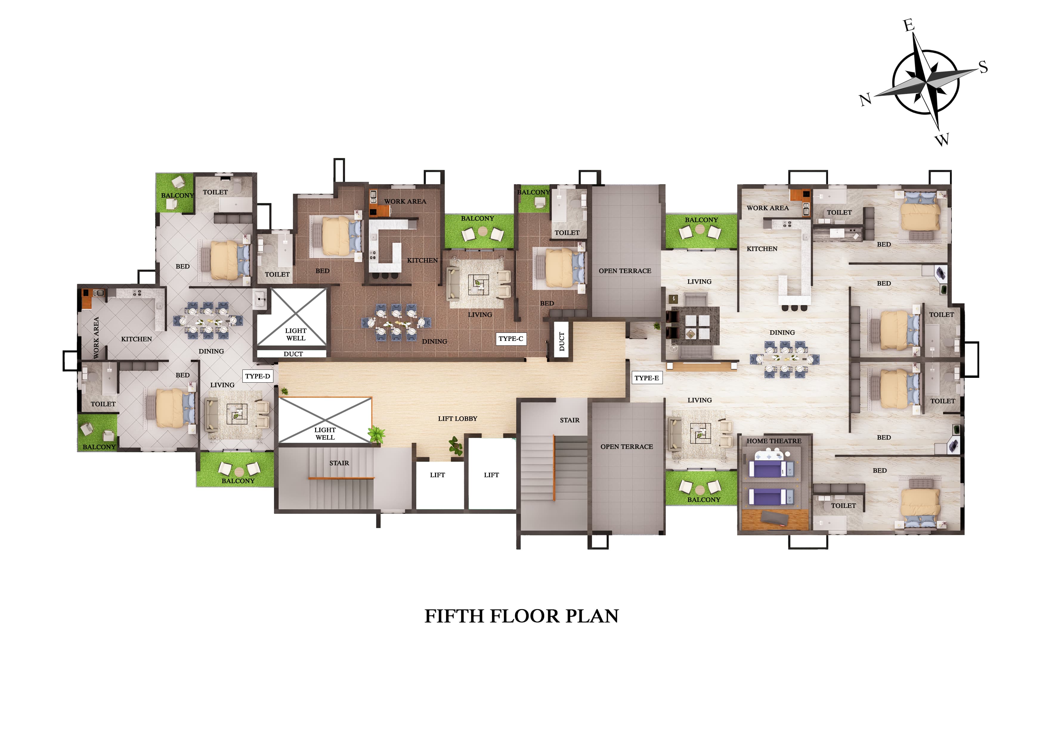 5th Floor Plate Plan